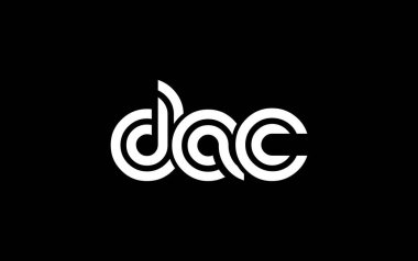 DAC Yaratıcı Eşsiz Modern Harf Logosu Tasarımı. Benzersiz bir harf dizaynına sahip stilize logo, soyut minimalist estetik ve modern cazibe sunar.