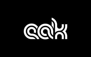 EAK Yaratıcı Eşsiz Modern Harf Logosu Tasarımı. Benzersiz bir harf dizaynına sahip stilize logo, soyut minimalist estetik ve modern cazibe sunar.
