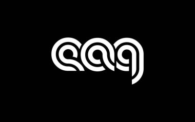 EAQ Yaratıcı Eşsiz Modern Harf Logosu Tasarımı. Benzersiz bir harf dizaynına sahip stilize logo, soyut minimalist estetik ve modern cazibe sunar.