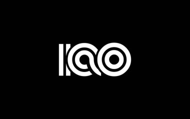 IAO Yaratıcı Eşsiz Modern Harf Logosu Tasarımı. Benzersiz bir harf dizaynına sahip stilize logo, soyut minimalist estetik ve modern cazibe sunar.