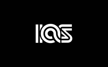 IAS Yaratıcı Eşsiz Modern Harf Logosu Tasarımı. Benzersiz bir harf dizaynına sahip stilize logo, soyut minimalist estetik ve modern cazibe sunar.