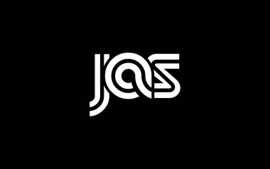 JAS Yaratıcı Eşsiz Modern Harf Logosu Tasarımı. Benzersiz bir harf dizaynına sahip stilize logo, soyut minimalist estetik ve modern cazibe sunar.