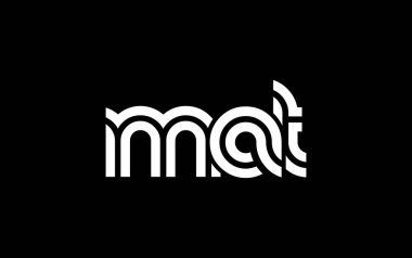 MAT Yaratıcı Eşsiz Modern Harf Logosu Tasarımı. Benzersiz bir harf dizaynına sahip stilize logo, soyut minimalist estetik ve modern cazibe sunar.