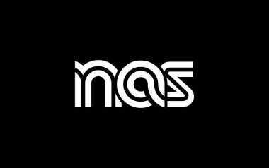 NAS Yaratıcı Eşsiz Modern Harf Logosu Tasarımı. Benzersiz bir harf dizaynına sahip stilize logo, soyut minimalist estetik ve modern cazibe sunar.