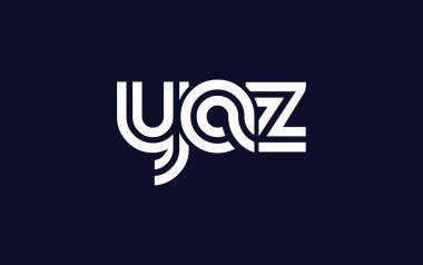 YAZ Yaratıcı Eşsiz Modern Harf Logosu Tasarımı. Benzersiz bir harf dizaynına sahip stilize logo, soyut minimalist estetik ve modern cazibe sunar.