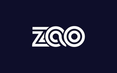 ZAO Yaratıcı Eşsiz Modern Harf Logosu Tasarımı. Benzersiz bir harf dizaynına sahip stilize logo, soyut minimalist estetik ve modern cazibe sunar.