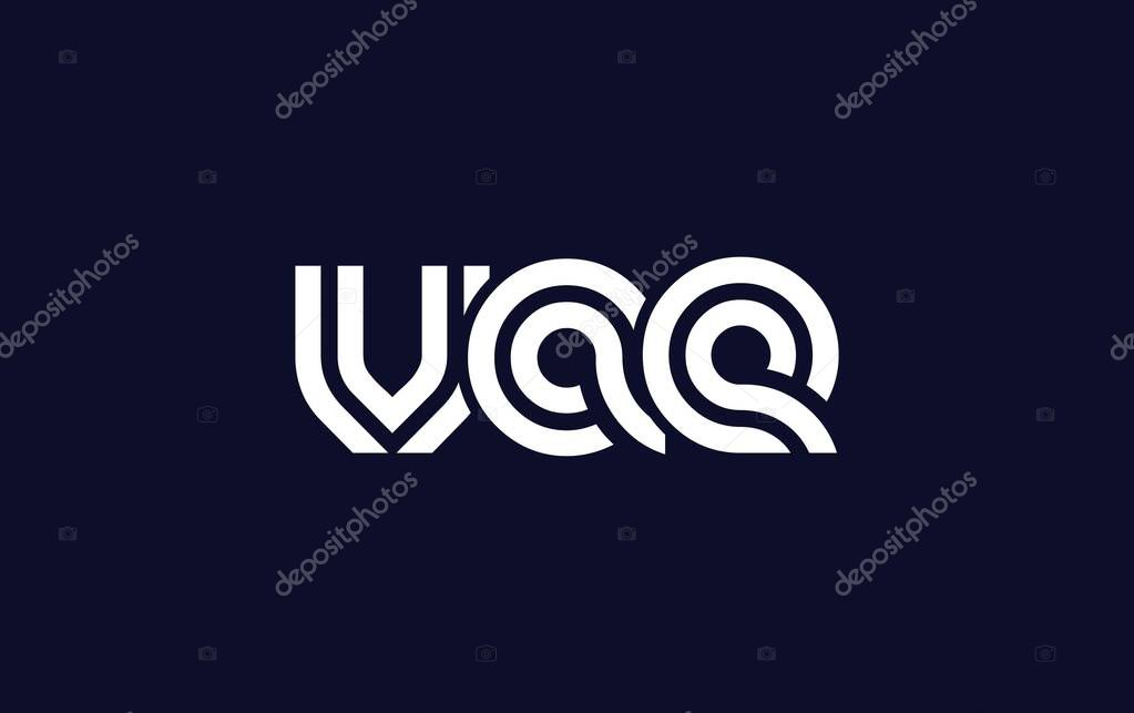 VAE Creative Unique Modern Letter Logo Design. Stylized logo featuring a unique letter design, presenting abstract minimalist aesthetics and modern appeal.