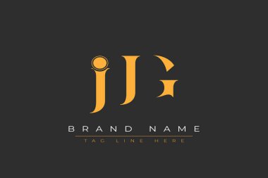 JJG soyut harf logosu tasarımı. Bu logo üç soyut harf tarafından tasarlanmıştır..
