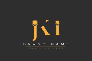 JKI soyut harf logosu tasarımı. Bu logo üç soyut harf tarafından tasarlanmıştır..