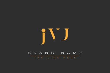 JVU soyut harf logosu tasarımı. Bu logo üç soyut harf tarafından tasarlanmıştır..