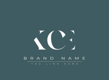 KCE soyut harf logosu tasarımı. Bu logo üç soyut harf tarafından tasarlanmıştır..