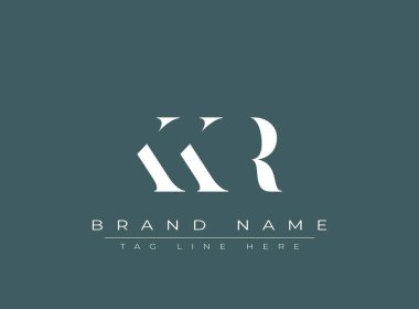 KKR soyut harf logo tasarımı. Bu logo üç soyut harf tarafından tasarlanmıştır..