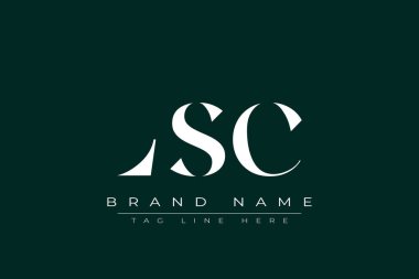 LSC soyut harf logosu tasarımı. Bu logo üç soyut harf tarafından tasarlanmıştır..