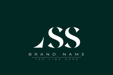 LSS soyut harf logosu tasarımı. Bu logo üç soyut harf tarafından tasarlanmıştır..