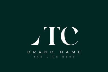 LTC soyut harf logosu tasarımı. Bu logo üç soyut harf tarafından tasarlanmıştır..