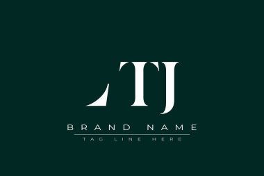 LTJ soyut harf logosu tasarımı. Bu logo üç soyut harf tarafından tasarlanmıştır..