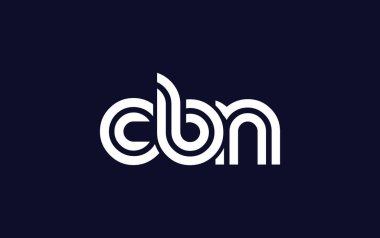 CBN Yaratıcı Eşsiz Modern Harf Logosu Tasarımı. Benzersiz bir harf dizaynına sahip stilize logo, soyut minimalist estetik ve modern cazibe sunar.