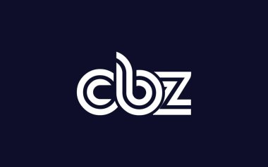 CBZ Yaratıcı Eşsiz Modern Harf Logosu Tasarımı. Benzersiz bir harf dizaynına sahip stilize logo, soyut minimalist estetik ve modern cazibe sunar.