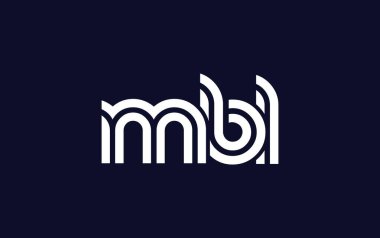 MBL Yaratıcı Eşsiz Modern Harf Logosu Tasarımı. Benzersiz bir harf dizaynına sahip stilize logo, soyut minimalist estetik ve modern cazibe sunar.
