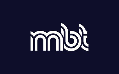 MBT Yaratıcı Eşsiz Modern Harf Logosu Tasarımı. Benzersiz bir harf dizaynına sahip stilize logo, soyut minimalist estetik ve modern cazibe sunar.