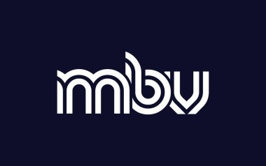MBV Yaratıcı Eşsiz Modern Harf Logosu Tasarımı. Benzersiz bir harf dizaynına sahip stilize logo, soyut minimalist estetik ve modern cazibe sunar.