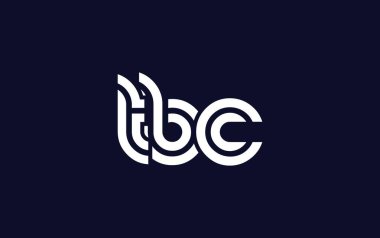 TBC Yaratıcı Eşsiz Modern Harf Logosu Tasarımı. Benzersiz bir harf dizaynına sahip stilize logo, soyut minimalist estetik ve modern cazibe sunar.