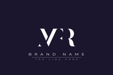 MFR soyut harf logosu tasarımı. Bu logo üç soyut harf tarafından tasarlanmıştır..