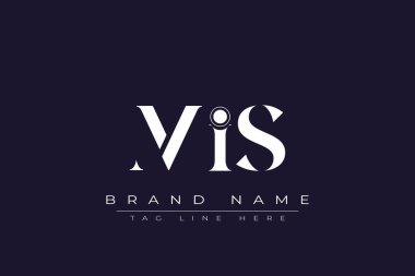 MIS soyut harf logosu tasarımı. Bu logo üç soyut harf tarafından tasarlanmıştır..