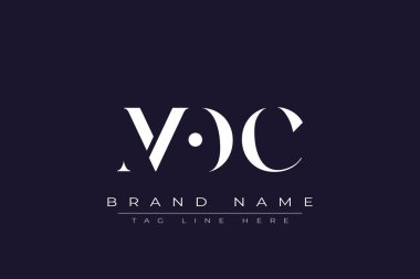 MOC soyut harf logosu tasarımı. Bu logo üç soyut harf tarafından tasarlanmıştır..
