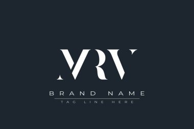 MRV soyut harf logosu tasarımı. Bu logo üç soyut harf tarafından tasarlanmıştır..