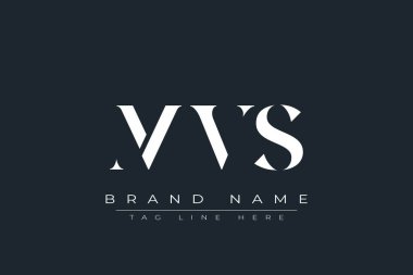 MVS soyut harf logosu tasarımı. Bu logo üç soyut harf tarafından tasarlanmıştır..