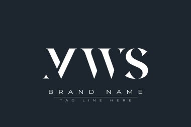 MWS soyut harf logosu tasarımı. Bu logo üç soyut harf tarafından tasarlanmıştır..
