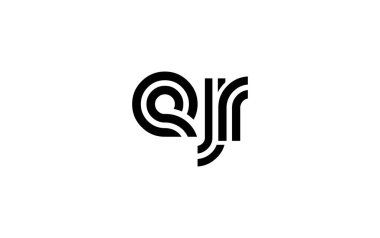 EJR Yaratıcı Eşsiz Modern Harf Logosu Tasarımı. Benzersiz bir harf dizaynına sahip stilize logo, soyut minimalist estetik ve modern cazibe sunar.