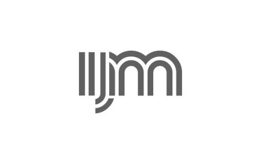IJM Yaratıcı Eşsiz Modern Harf Logosu Tasarımı. Benzersiz bir harf dizaynına sahip stilize logo, soyut minimalist estetik ve modern cazibe sunar.