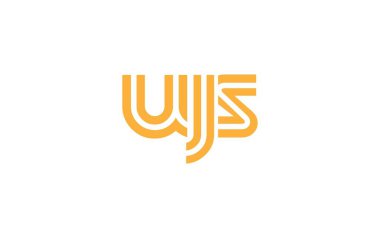 UJS Yaratıcı Eşsiz Modern Harf Logosu Tasarımı. Benzersiz bir harf dizaynına sahip stilize logo, soyut minimalist estetik ve modern cazibe sunar.