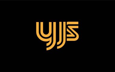 YJS Yaratıcı Eşsiz Modern Harf Logosu Tasarımı. Benzersiz bir harf dizaynına sahip stilize logo, soyut minimalist estetik ve modern cazibe sunar.