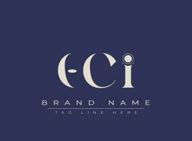 OCI soyut harf logosu tasarımı. Bu logo üç soyut harf tarafından tasarlanmıştır..