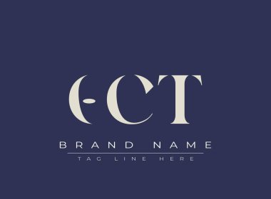 OKT soyut harf logosu tasarımı. Bu logo üç soyut harf tarafından tasarlanmıştır..