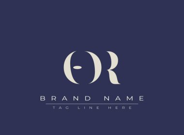 ODR soyut harf logosu tasarımı. Bu logo üç soyut harf tarafından tasarlanmıştır..