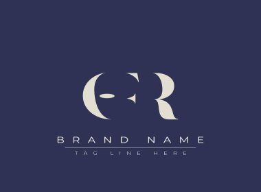 OFR soyut harf logosu tasarımı. Bu logo üç soyut harf tarafından tasarlanmıştır..