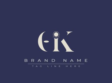 Tamam, soyut harf logosu tasarımı. Bu logo üç soyut harf tarafından tasarlanmıştır..