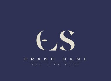 OLS soyut harf logosu tasarımı. Bu logo üç soyut harf tarafından tasarlanmıştır..