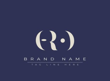 ORO soyut harf logosu tasarımı. Bu logo üç soyut harf tarafından tasarlanmıştır..