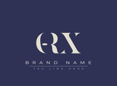 ORX soyut harf logosu tasarımı. Bu logo üç soyut harf tarafından tasarlanmıştır..