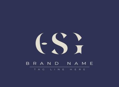 OSG soyut harf logosu tasarımı. Bu logo üç soyut harf tarafından tasarlanmıştır..