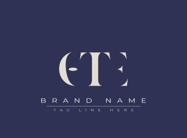 OTE soyut harf logosu tasarımı. Bu logo üç soyut harf tarafından tasarlanmıştır..