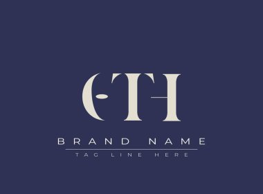 Diğer soyut harf logosu tasarımı. Bu logo üç soyut harf tarafından tasarlanmıştır..