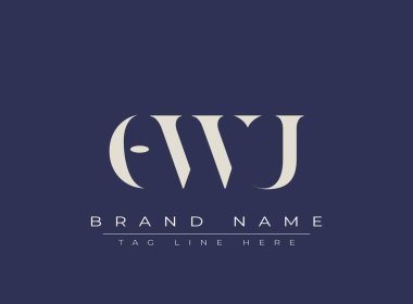 OWU soyut harf logosu tasarımı. Bu logo üç soyut harf tarafından tasarlanmıştır..