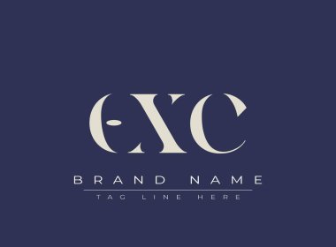 OXC soyut harf logosu tasarımı. Bu logo üç soyut harf tarafından tasarlanmıştır..