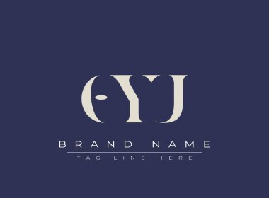 OYU soyut harf logosu tasarımı. Bu logo üç soyut harf tarafından tasarlanmıştır..